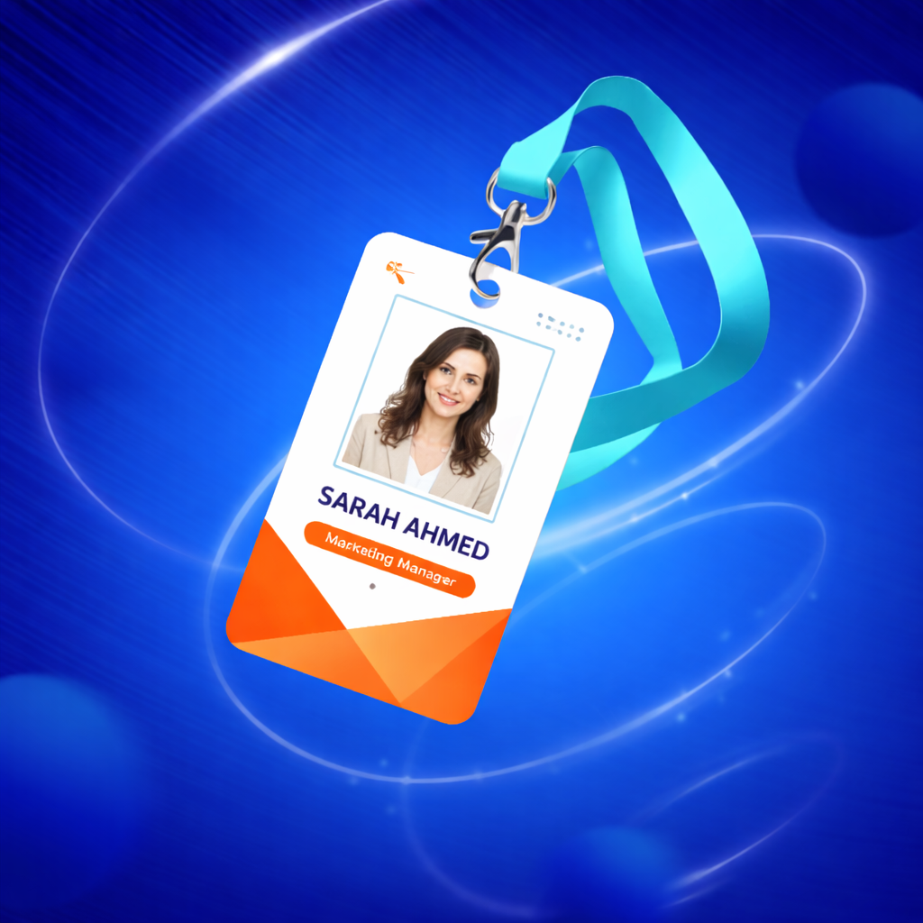 تصميم بطاقة موظف