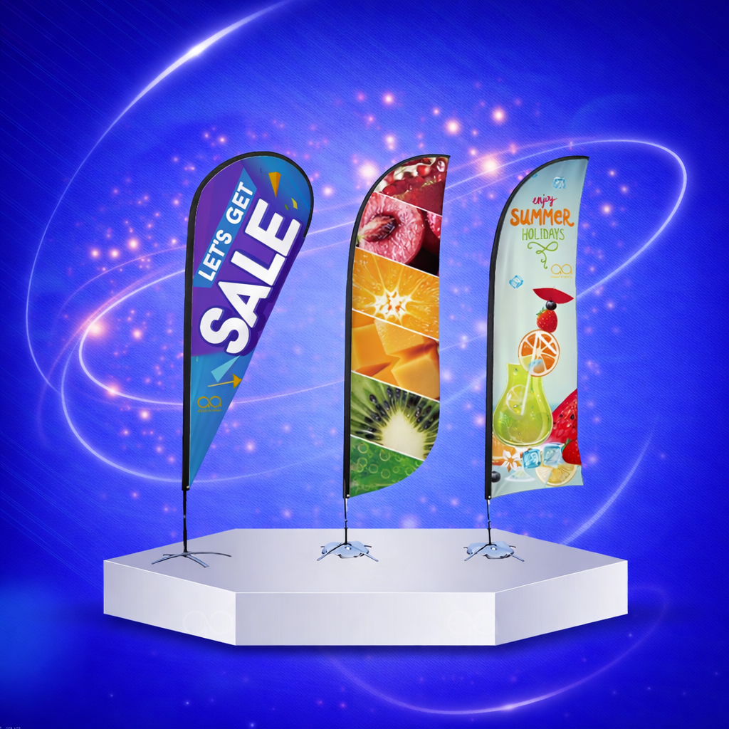 ستاند علم ريشة (الدمعة)